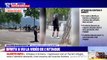Annecy: une vidéo de l'attaque au couteau qu'a pu visionner BFMTV montre un homme tenter de s'interposer face à l'agresseur