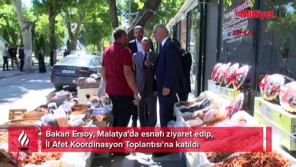 Bakan Ersoy depremin vurduğu Malatya'da