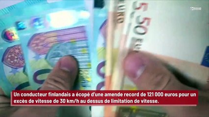 Un conducteur finlandais écope d’une amende record de 121 000 euros !