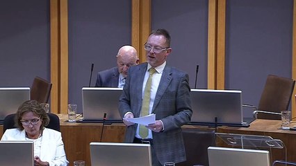 Russell George asking Vaughan Gething when the Dyfi Bridge project will be completed at the Senedd on 6 June 2023