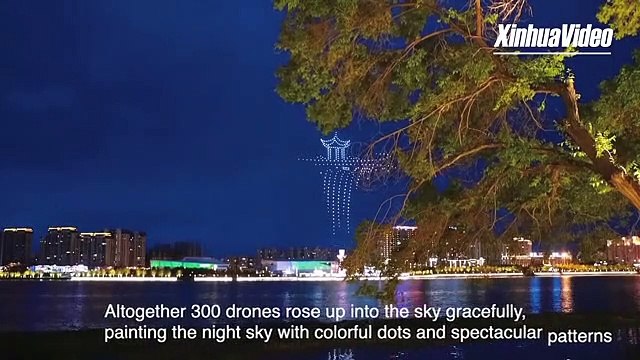 Un spectacle de lumière réalisé avec des drones en Chine a fasciné les spectateurs
