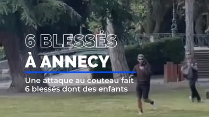 Au moins 5 personnes blessées dont des enfants dans une attaque au couteau à Annecy