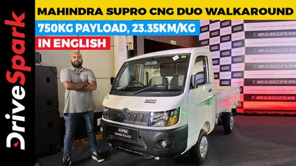 Download Video: Mahindra Supro CNG Duo Walkaround | 750kg Payload, 23.35km/kg, Dual-Fuel | Promeet Ghosh