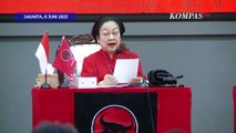 Megawati Tahan Tangis Kenang Taufiq Kiemas saat Pidato Rakernas PDIP