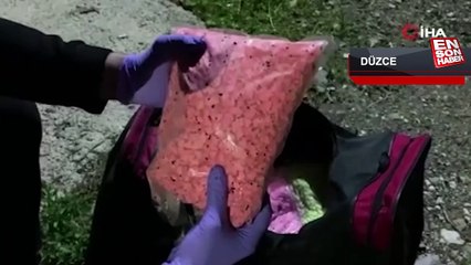 TEM'de durdurulan otomobil uyuşturucu deposu çıktı