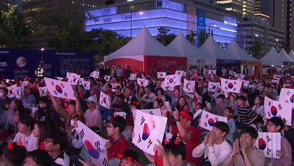 새벽 5시부터 광화문광장에서 "대∼한민국" 거리 응원 / YTN