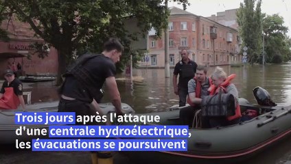 Ukraine: les opérations de secours se poursuivent à Kherson après la destruction d'un barrage