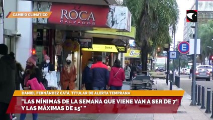 Daniel Fernández Catá, titular de Alerta Temprana, se refirió al frío polar que se aproxima la próxima semana en Misiones