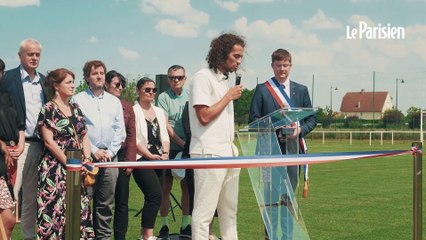 Le joueur de l'OM, Mattéo Guendouzi, inaugure son stade en région parisienne