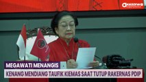 Megawati Menangis Kenang Mendiang Taufik Kiemas saat Tutup Rakernas PDIP