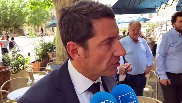 Le président de l'Association des maires de France (AMF), David Lisnard, à Nîmes