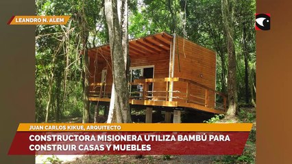 Leandro N. Alem | Constructora emplea bambú para construir viviendas: “Su versatilidad no tiene techo”, aseguraron