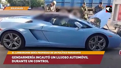 Gendarmería incautó un lujoso automóvil durante un control