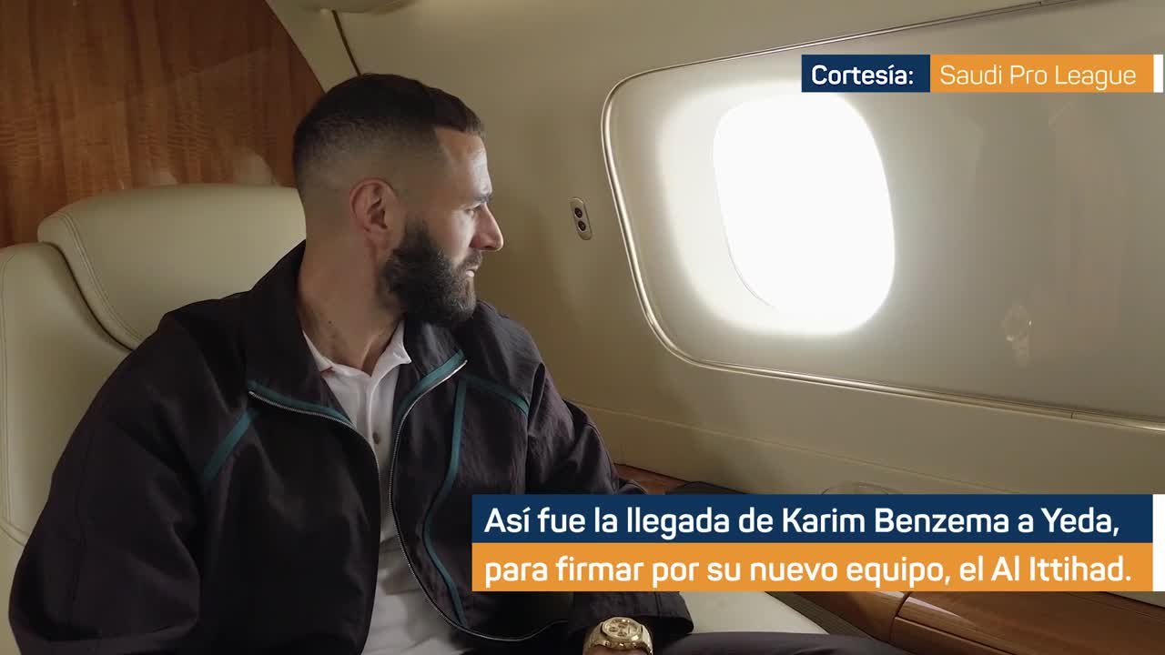 Así fue la llegada de Karim Benzema a Arabia Saudí