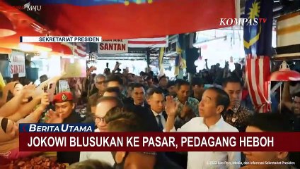 Jokowi Disambut Meriah Pedagang dan Warga Malaysia di Pasar Chow Kit