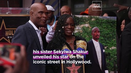 US rapper Tupac Shakur gets posthumous star on the Hollywood Walk of Fame