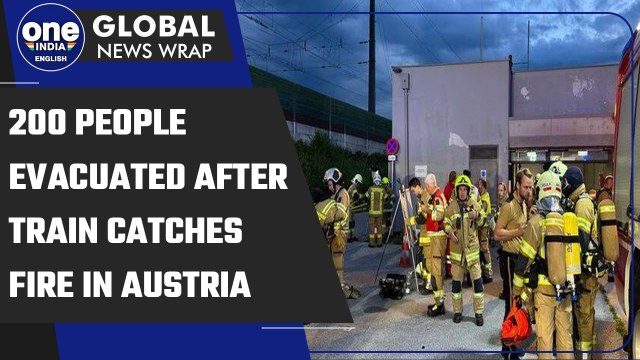 Austria: Passenger train catches fire, 200 evacuated from a tunnel in Tryol | Oneindia News