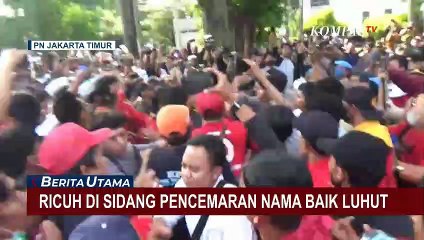 Usai Sidang, Mobil Luhut Dilempari Batu dan Bambu oleh Massa