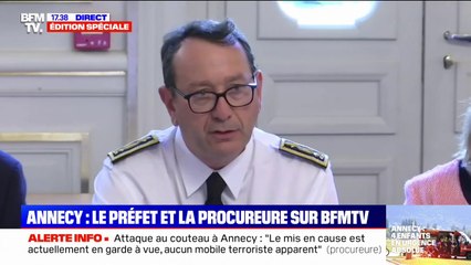 Attaque au couteau à Annecy: "Les forces de secours sont intervenues très rapidement sur cet évènement dramatique", indique Yves Le Breton, préfet de Haute-Savoie
