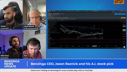 Benzinga CEO, Jason Raznick's A.I. stock pick