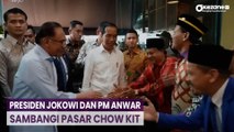 Presiden Jokowi dan PM Anwar Sambangi Pasar Chow Kit, Pedagang Nyanyikan Lagu Indonesia Raya