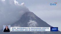 DOH, Nagbabala sa masamang epekto ng volcanic ash at sulfur dioxide | Saksi