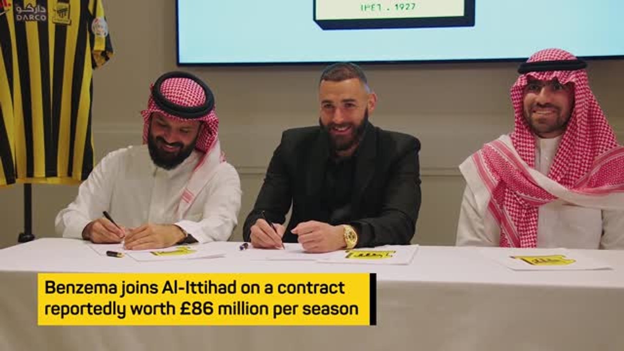 Benzema given hero's welcome in Saudi Arabia