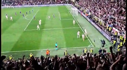 West Ham supporter Martin celebrates Benrahma's penalty