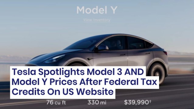 Tesla Spotlights Model 3 & Model Y Prices After Federal Tax Credits On US Website - $TSLA