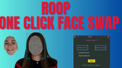 Roop ! Best faceswaping from single picture easiest way to use without GPU