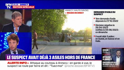 Asile refusé à l'assaillant d'Annecy: Gérald Darmanin parle d'une "coïncidence troublante" entre le refus et le passage à l'acte