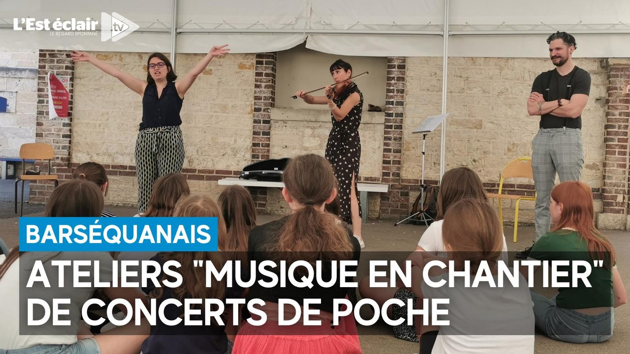 Des enfants apprentis compositeurs dans les ateliers "musique en chantier"