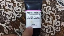 Miss Rose Foundation Primer (Oil Free) __ Beauty Tips for Ladys - Womens - Girls