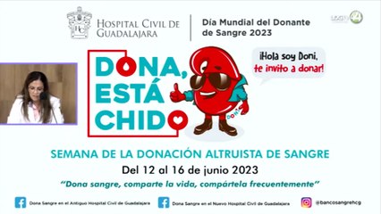 Jalisco por debajo de la media nacional en donación altruista de sangre