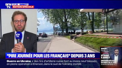 Attaque au couteau à Annecy: Antoine Armand (Renaissance) rend "un immense hommage" aux "primo-intervenants"
