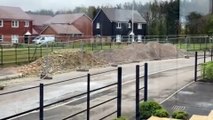 Taylor Wimpey have still not finished off Edmett Way in Langley Park two years after residents moved in