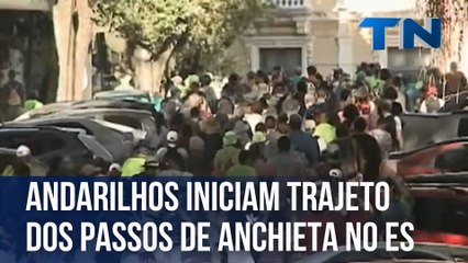 Andarilhos iniciam trajeto dos Passos de Anchieta no ES