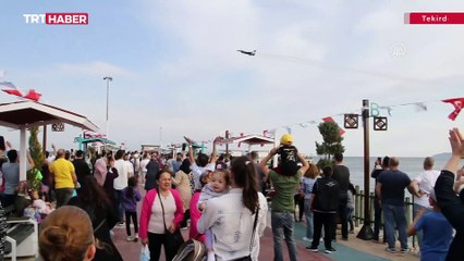 SOLOTÜRK Tekirdağ'da gösteri uçuşu yaptı