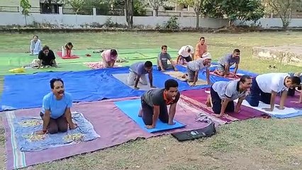 योग के माध्यम से ब्रेन संबंधी बीमारी से बचने किया अभ्यास