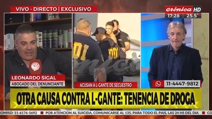 Abogado del denunciante de L-Gante: "Dudo mucho que lo excarcelen"