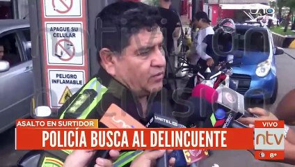 Mire la fotografía del atracador del surtidor de la Villa Primero de Mayo