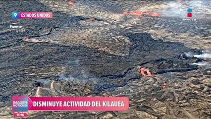 Disminuye actividad del volcán Kilauea