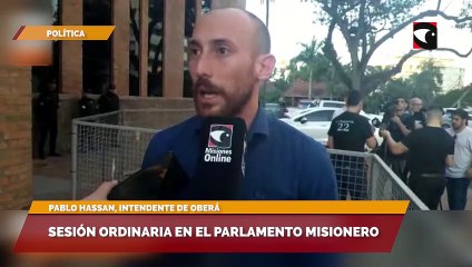 Sesión ordinaria en el Parlamento Misionero