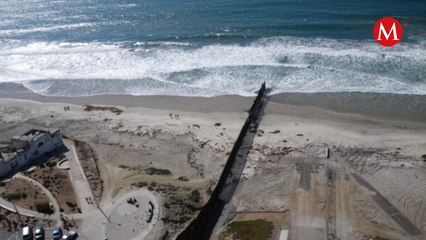 Océano es afectado por aguas negras entre Tijuana y San Diego