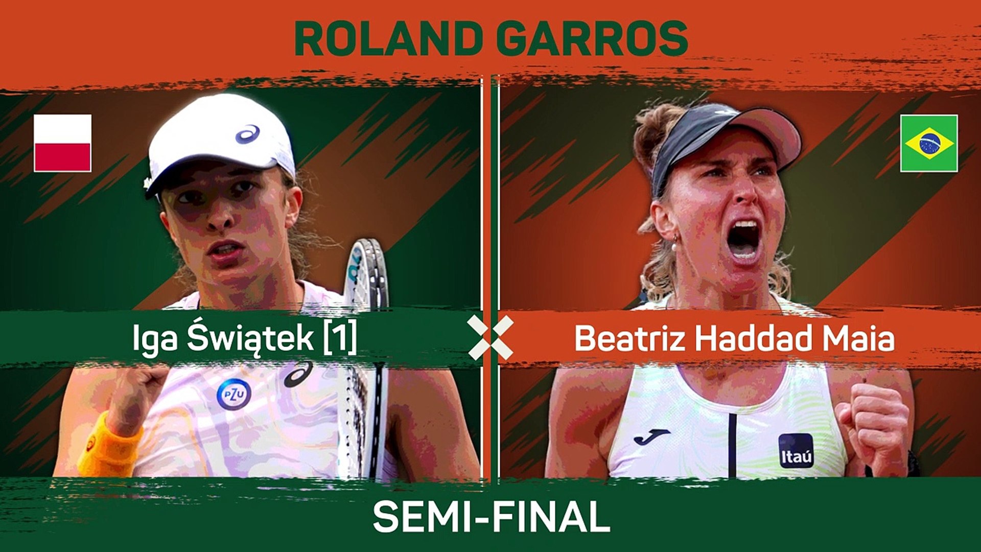 Swiatek fends off Haddad Maia to make third RG final - Roland-Garros - The  2023 Roland-Garros Tournament official site
