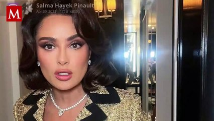 Salma Hayek presume cómo luce sin maquillaje y con canas