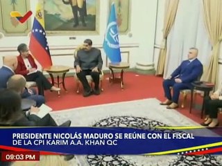 Presidente Maduro se reúne en Miraflores con el fiscal de la CPI Karim Khan