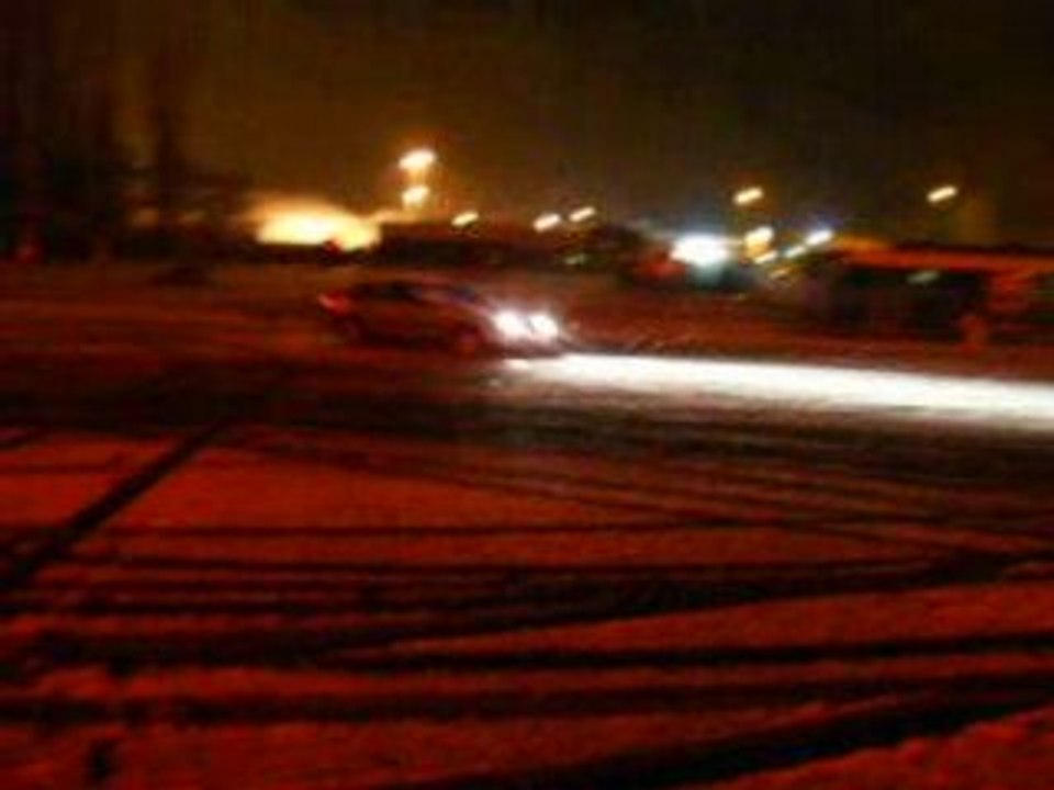 Derapage sur neige