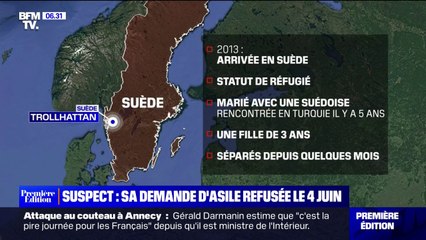 Annecy: quel est le parcours de l'assaillant, dont la demande d'asile a été refusée le 4 juin en France ?