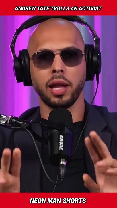 Andrew Tate TROLLS an activist for saying this...| Andrew Tate News Shorts Facts #shorts